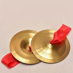 1 Pair Copper Cymbal Hand Percussion Instruments For Stage Party Musical