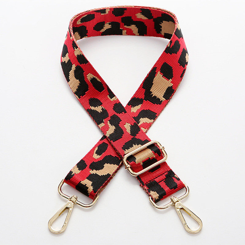 Leopard Print Bag Accessories Long Strap Women's Adjustable Crossbody Strap