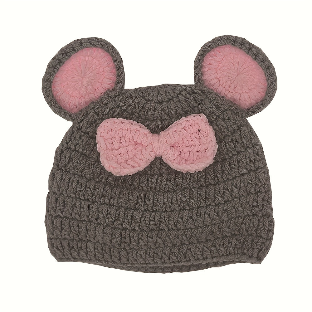 2pcs Baby Girl Photo Props Set - Newborn Clothes & Hats
