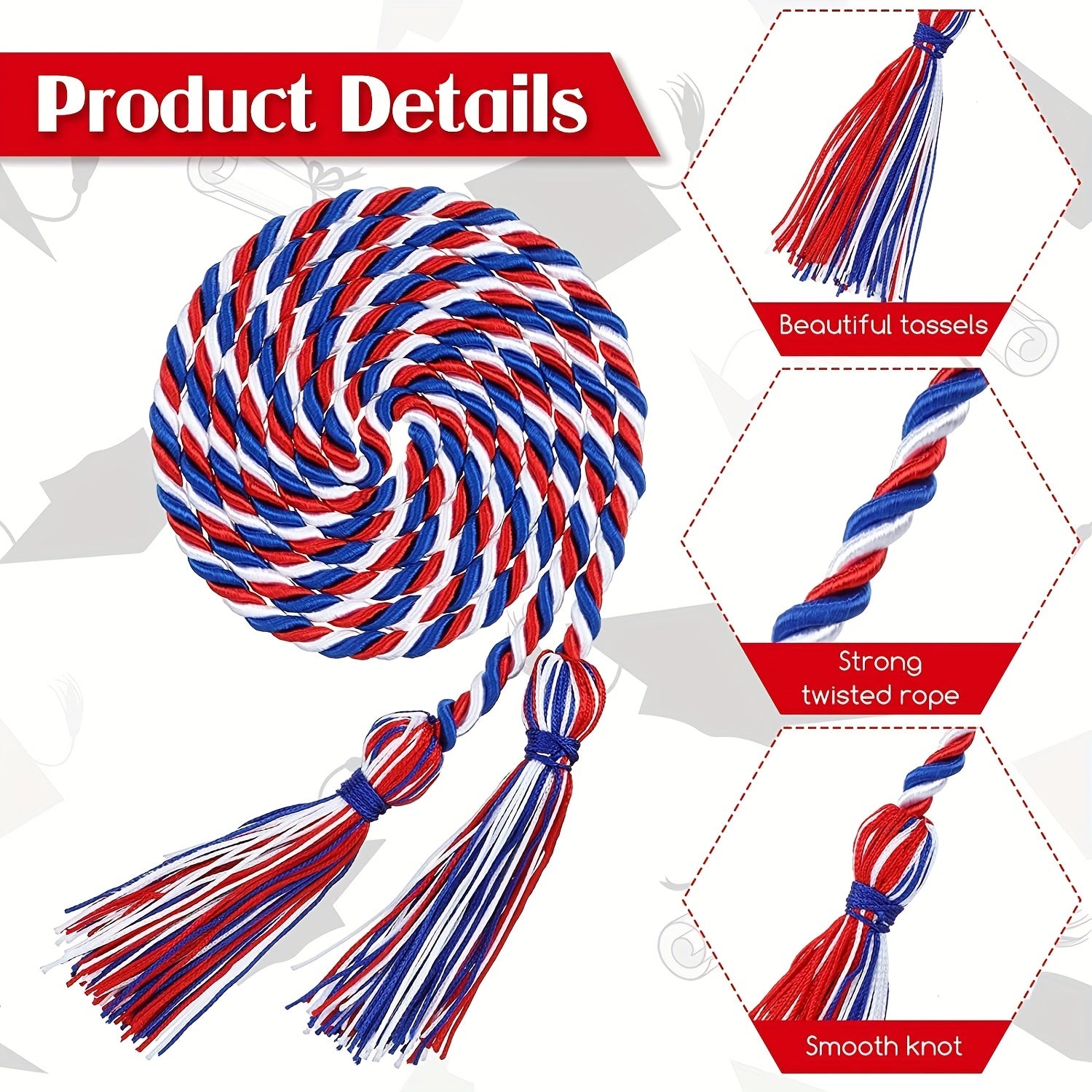 Honor Cord Graduation Tassel for Grad Days