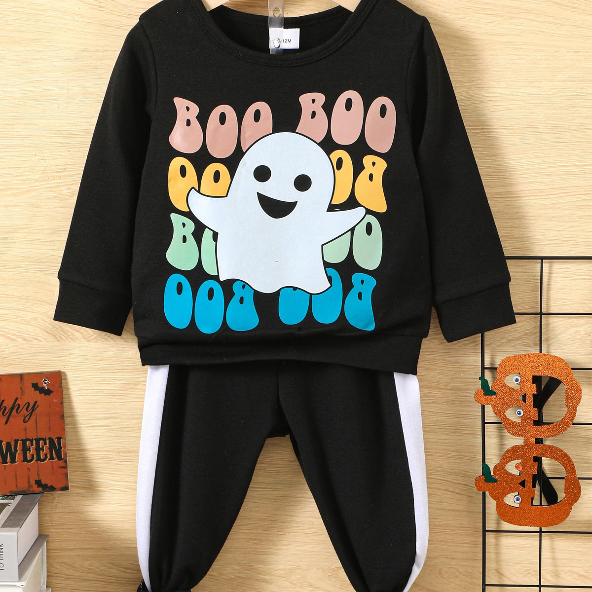 Halloween Baby Boys Set Sweatshirt Trousers 2pcs Set