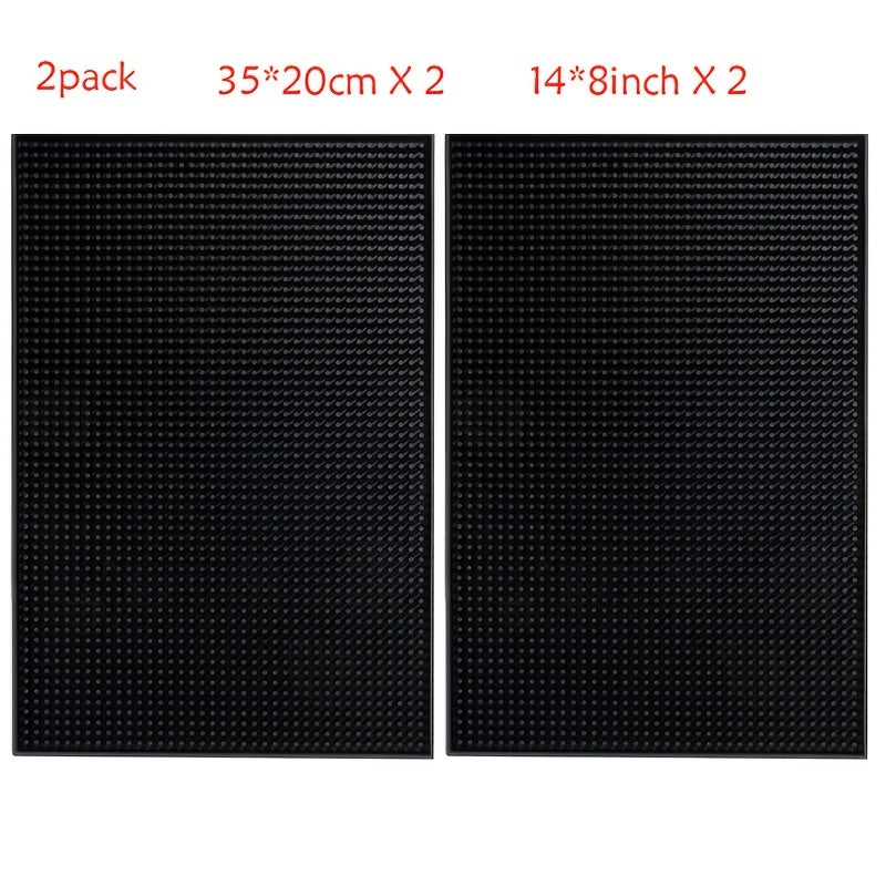 2pcs Bar Mats Professional Countertop Mat for Bar Service 30x25cm Coffee Mat