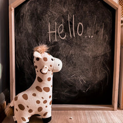 Nordic Style Giraffe Baby Doll Plush Toy Children's Room Decor