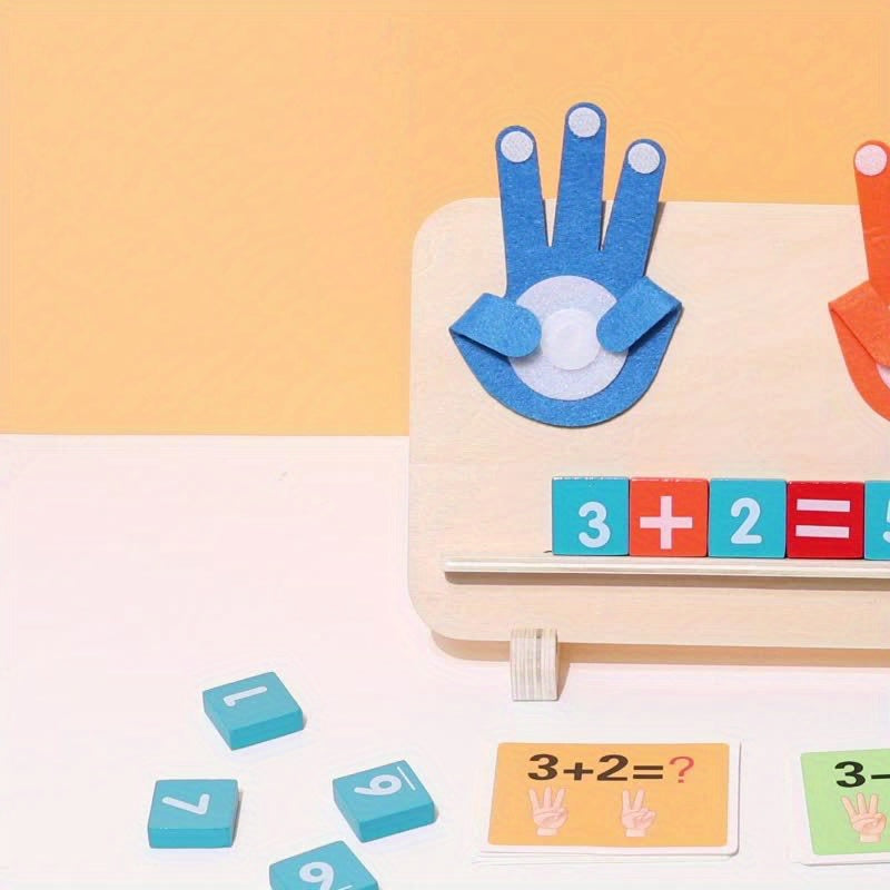 Wooden Finger Math Teaching Toy for Preschool Learning