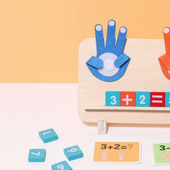 Wooden Finger Math Teaching Toy for Preschool Learning