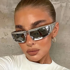 Y2K Wrap Around Sunglasses Futuristic Outdoor Eyewear UV400