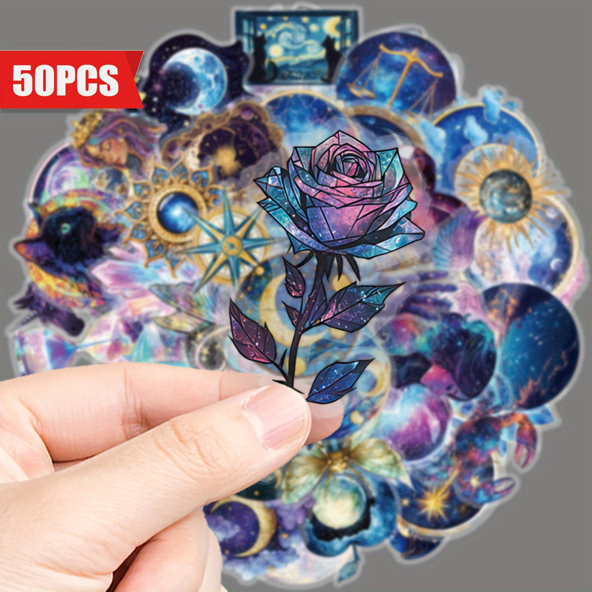 Enchanting Celestial & Magical Illustrations Vinyl Stickers Waterproof Decals