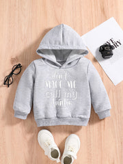 Baby Boys Funny Hoodie DON'S MY CALL MY AUNT