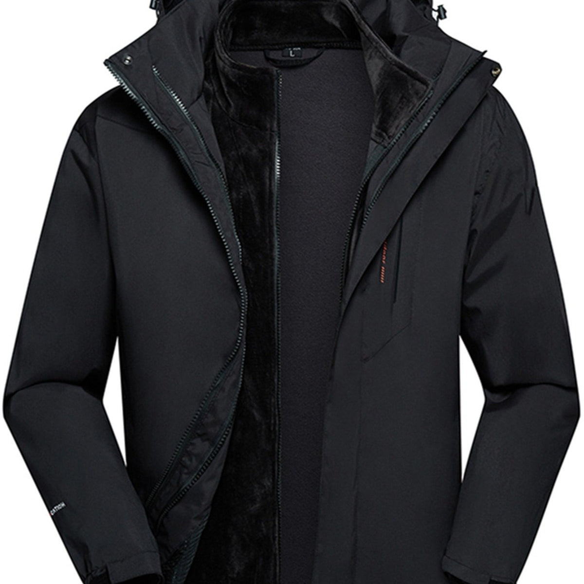 Men's Hooded Trench Coat Winter