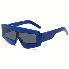 Y2K Shield Sunglasses UV400 Beach Club Futuristic Glasses