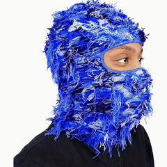 Hip Hop Tassel Balaclava Full Cover Mask Camouflage Knitted Headgear
