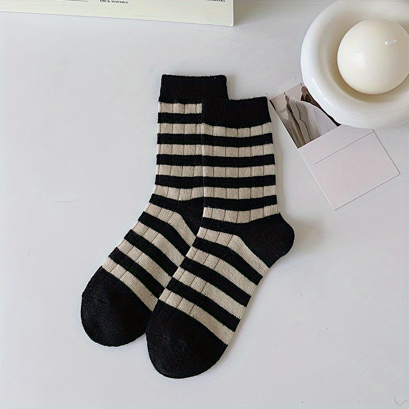 Colorblock Stripe Print Socks Women's Stockings & Hosiery