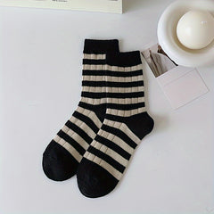 Colorblock Stripe Print Socks Women's Stockings & Hosiery