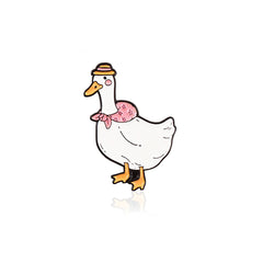 Courage Duck Brooch Pin Men Women Novelty Pins Bags Jackets Hats