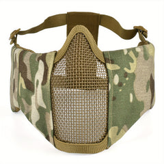 Tactical Headgear & Mesh Face Mask for Outdoor Protection