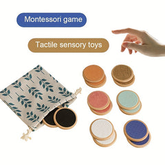 Montessori Tactile Board Sensory Toys Matching Game for Kids