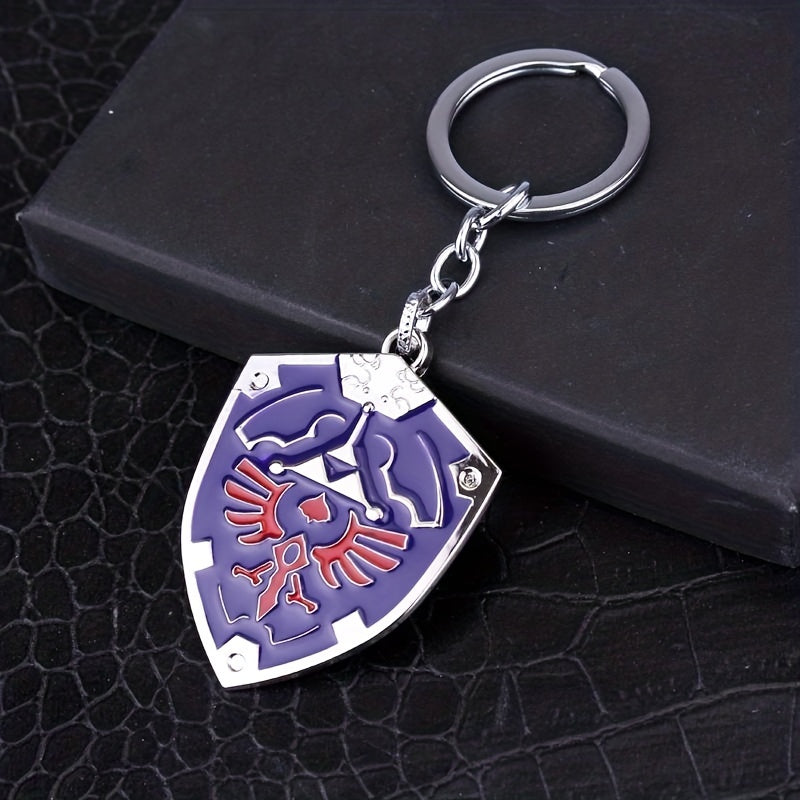 Shield Pendant Keychain Car Bag Pendant