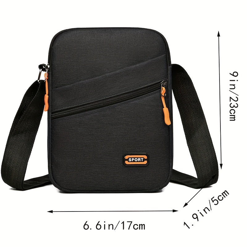 Stylish Canvas Crossbody Backpack Durable Water Resistant for Men's Daily Use