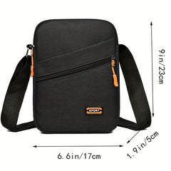 Stylish Canvas Crossbody Backpack Durable Water Resistant for Men's Daily Use