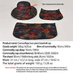 Camouflage Sun Hat Fishing Cap Outdoor Fisherman Hat