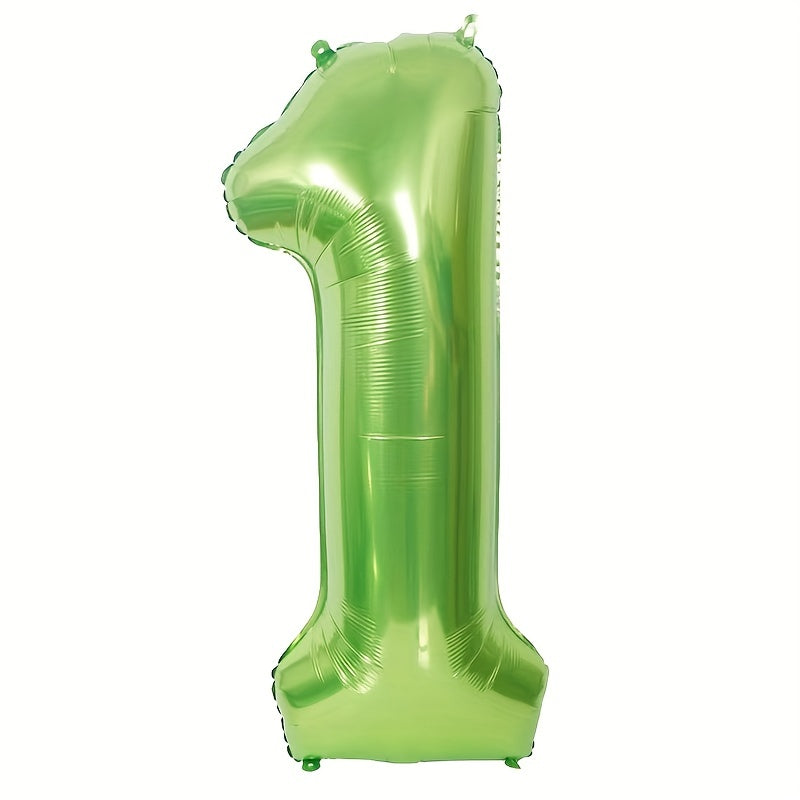 40" Fruit Green Number Aluminum Film Balloon - Birthday Decoration