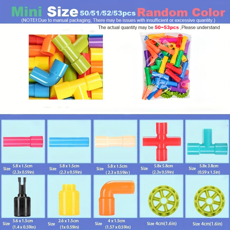 Montessori Building Blocks Water Pipe Creations Educational Toy Gift
