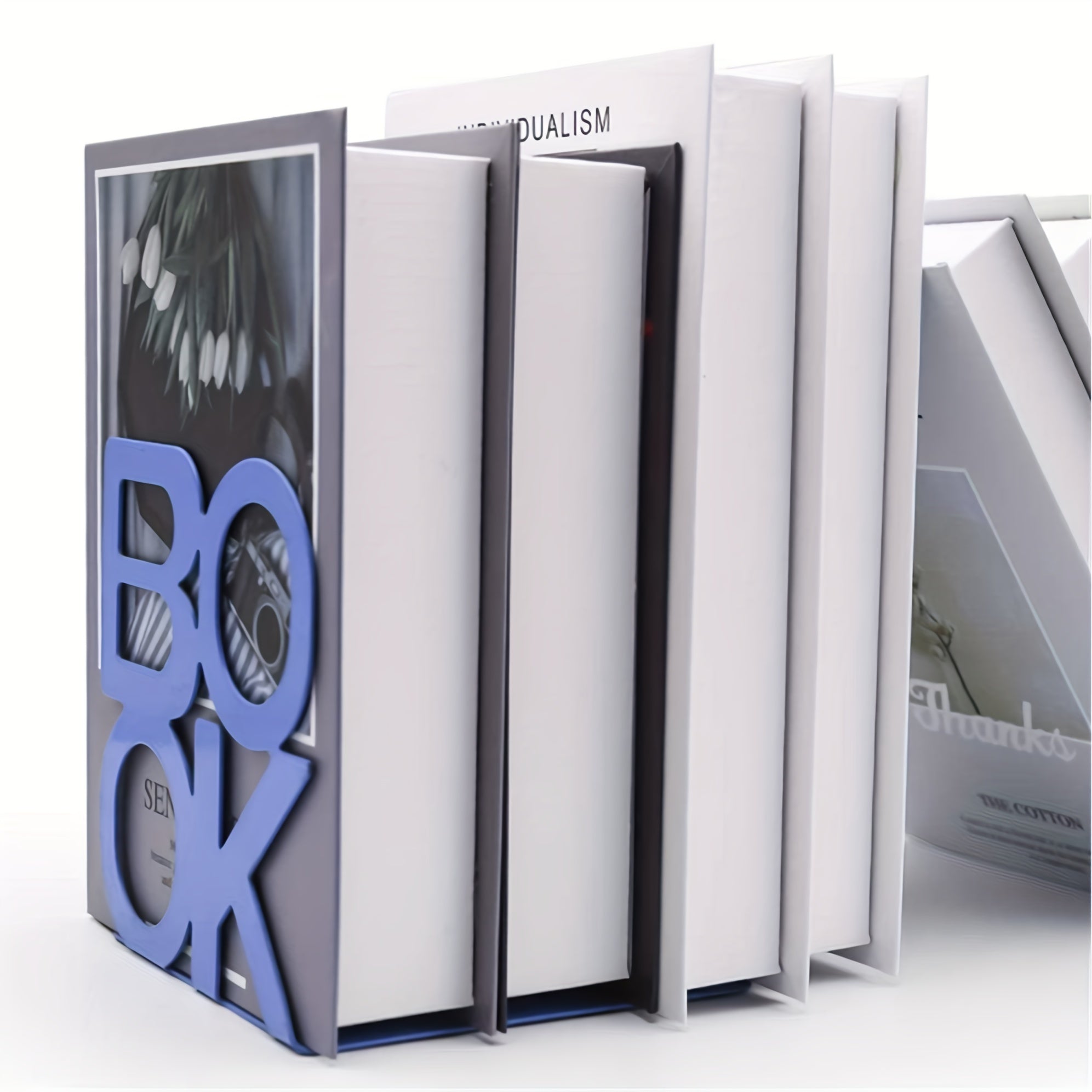 Iron Book Stand Support Non Slip Rack Shelf Holder
