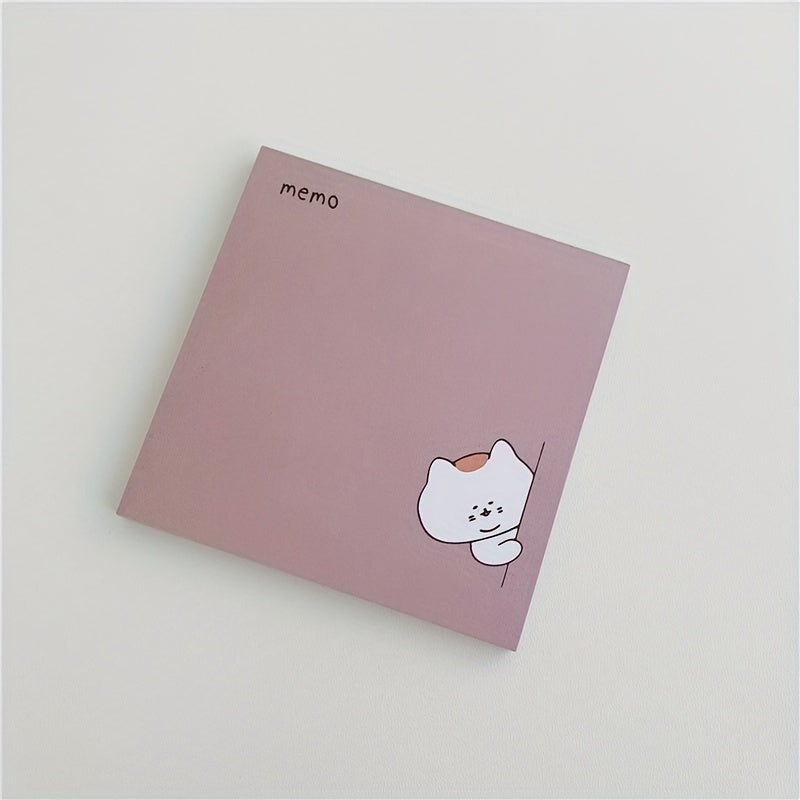 4pcs Cat Sticky Notes Mini Message Book DIY Decoration Materials
