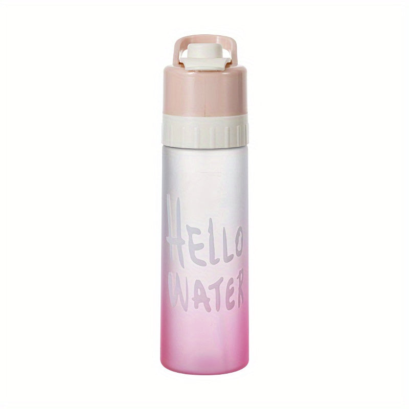 Outdoor Fitness Water Cup 650ml Large Capacity Bottle Spray Water Portable
