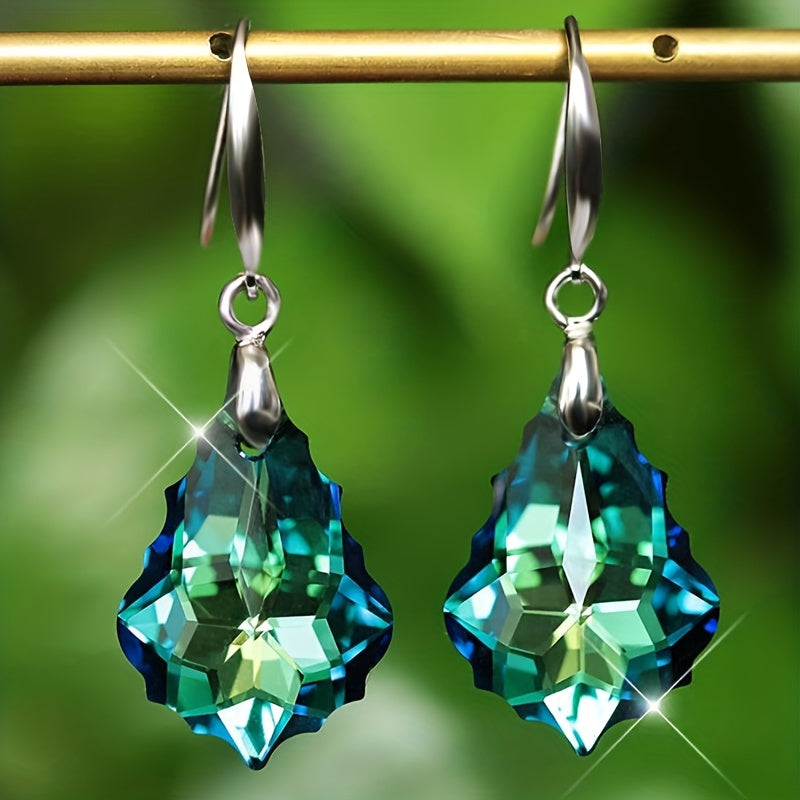 Droplet Rhinestone Earrings Men's Casual Jewelry Gift