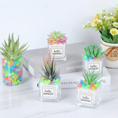 50PCS Luminous Resin Stones for Garden and Fish Tank