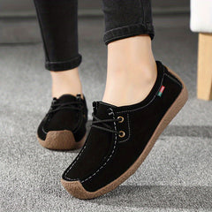 Soft Sole Loafers Classic Round Toe Flat Shoes Women's Footwear