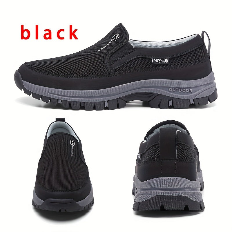 Men's Slip On Breathable Sneakers Non Slip Shoes for Outdoor Activities