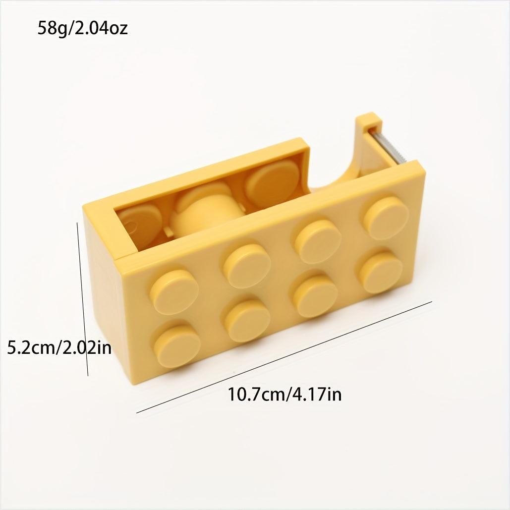 Building Block Adhesive Tape Holder with Cutter