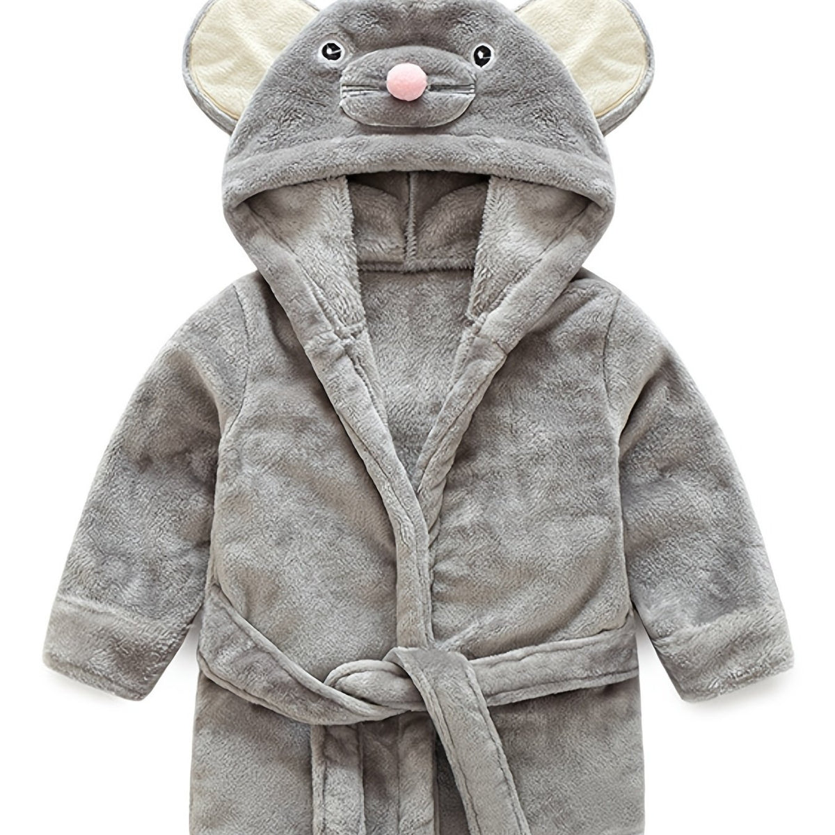 Soft & Warm Baby Hooded Bathrobe Mouse Pyjamas for Boys & Girls