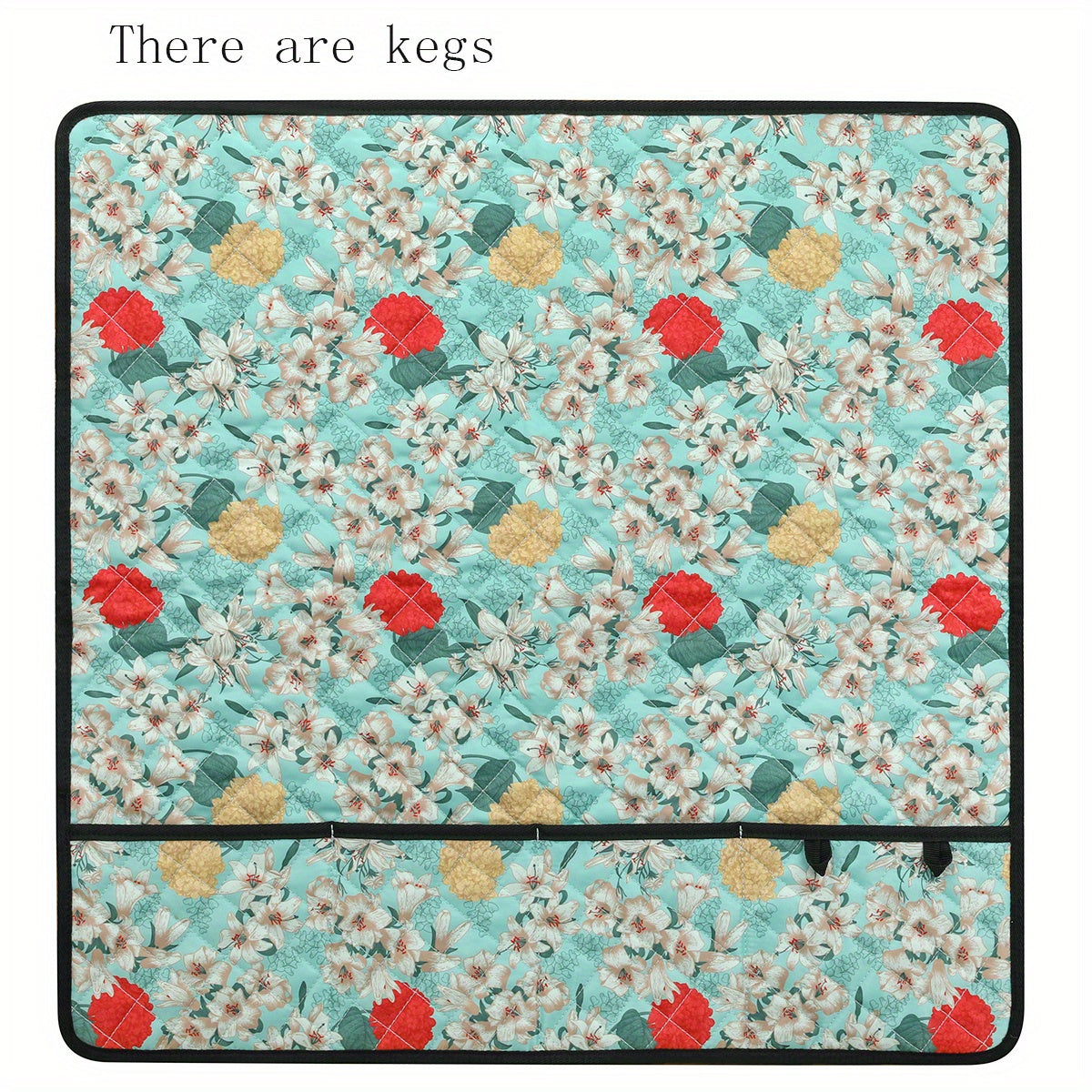 Waterproof Sewing Machine Mat Green with Pockets