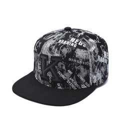 Letter K Snapback Baseball Cap Hip Hop Street