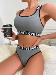 Criss Cross Back Sports Bra Set