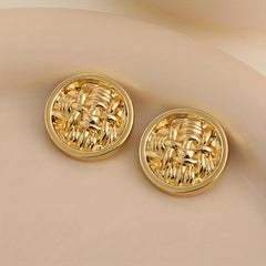 Metal Fried Dough Twists Hand Sewing Button Coat Woolen Cloth Decoration