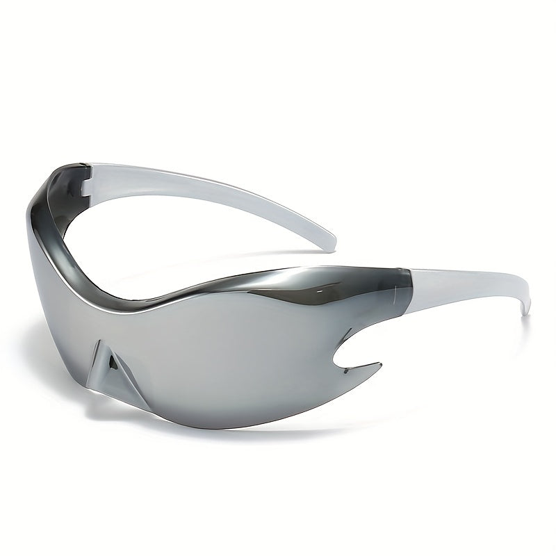 Futuristic Wrap Around Sunglasses Y2K Photochromic Shades Cyberpunk UV400