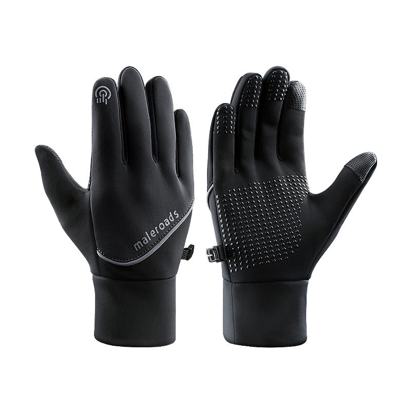 Waterproof Touch Screen Gloves with Fleece Lining Unisex