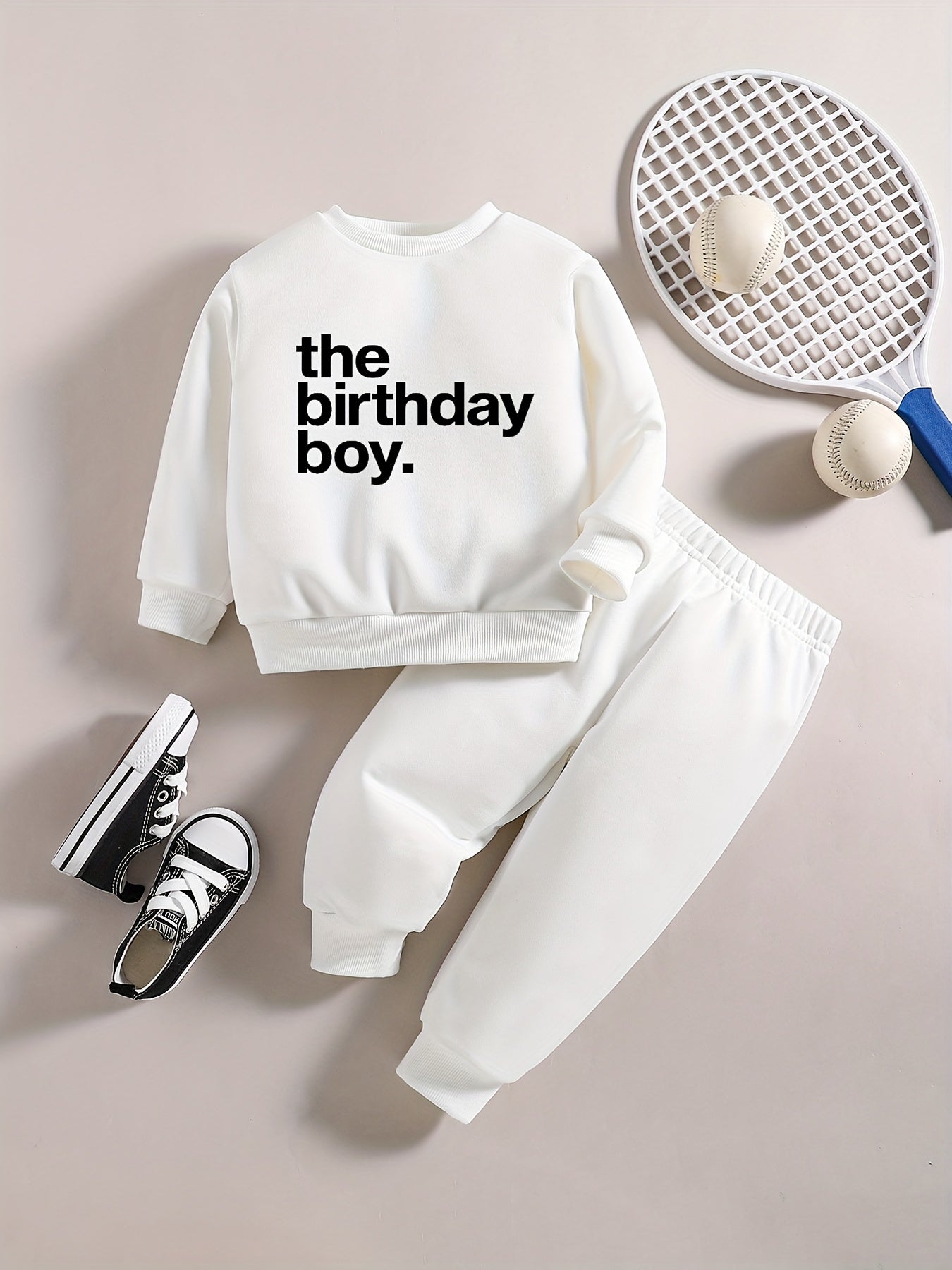Baby Boy Casual Outfit The Birthday Boys Sweatshirt Pants Set