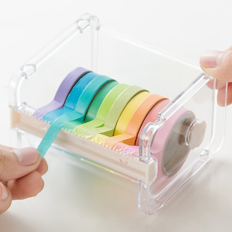 Washi Tape Cutter Office Stationery Sorting Holder Box