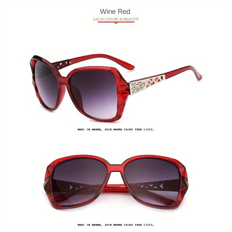 Large Oval Sunglasses Women Gradient Anti Glare UV400