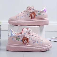 Girls' Cartoon Low Top Sneakers - Lightweight Anti Slip - All Seasons