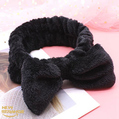 Bow Headband For Face Washing Spa Skincare