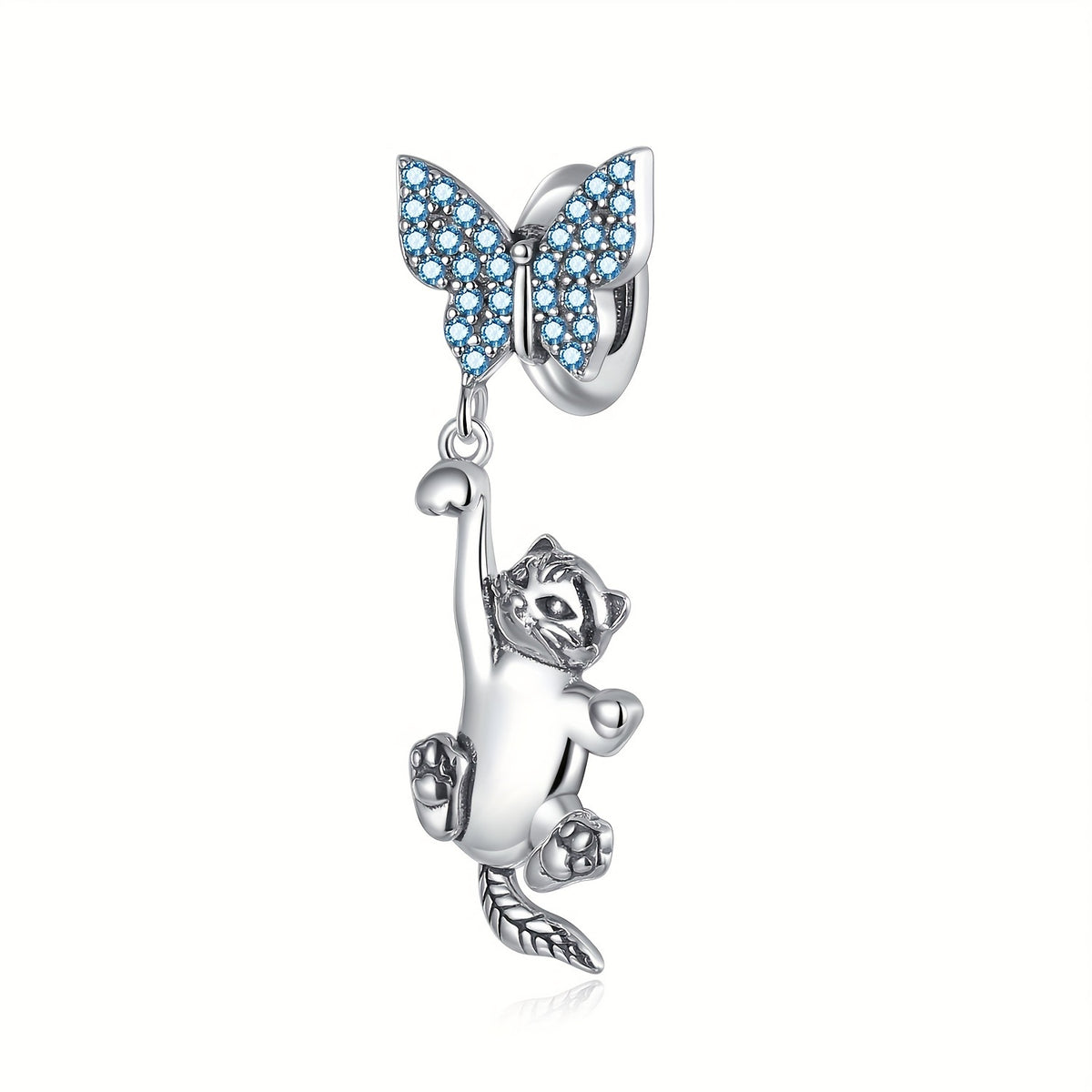Heart Zircon Pendant Mouse Beads Charm for Necklaces