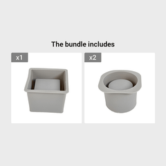 Silicone Flower Pot Molds DIY Aromatherapy Candle Holder
