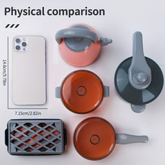 Girls Cooking Kitchen Toy Set with Realistic Kitchenware