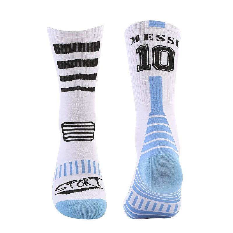 Men's Anti-Skid Calf Socks for Running, Cycling, Football